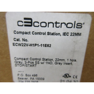 C3 Controls ECW22V-H1P1-11E62 Compact Control Station ECW22VH1P111E62