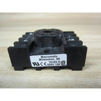Macromatic 70169-D Relay Socket 70169D - New No Box