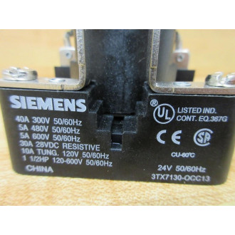 Siemens 3TX7130-0CC13 Power Relay 3TX71300CC13