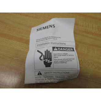 Siemens TA3K350 Lug Kit Assembly