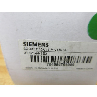 Siemens 3TX7144-1E3 Relay Socket 3TX71441E3