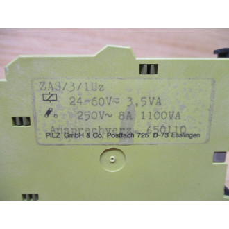 Pilz ZAS31Uz Safety Relay 650110 - Used