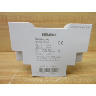 Siemens 3RV1902-1AF0 Undervoltage Release Module 3RV19021AF0