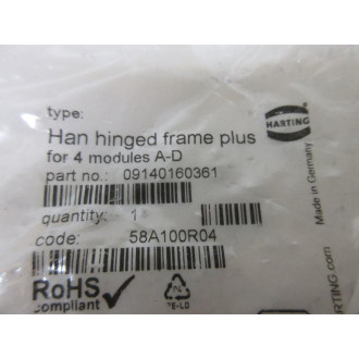 Harting 09140160361 Hinged Frame