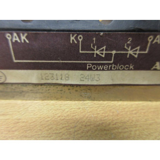 AEG Industrial 123118 Transistor Power Block 24W3 (Pack of 2) - Used