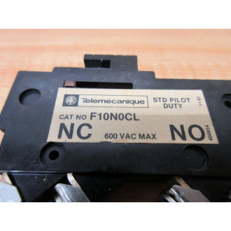 Telemecanique F10N0CL Schneider Auxiliary Interlock F10NOCL - Used