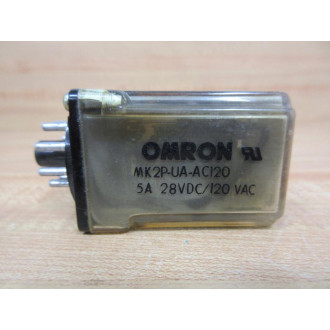 Omron MK 2P-UA-AC120 Relay MK 2PUAAC120 - Used