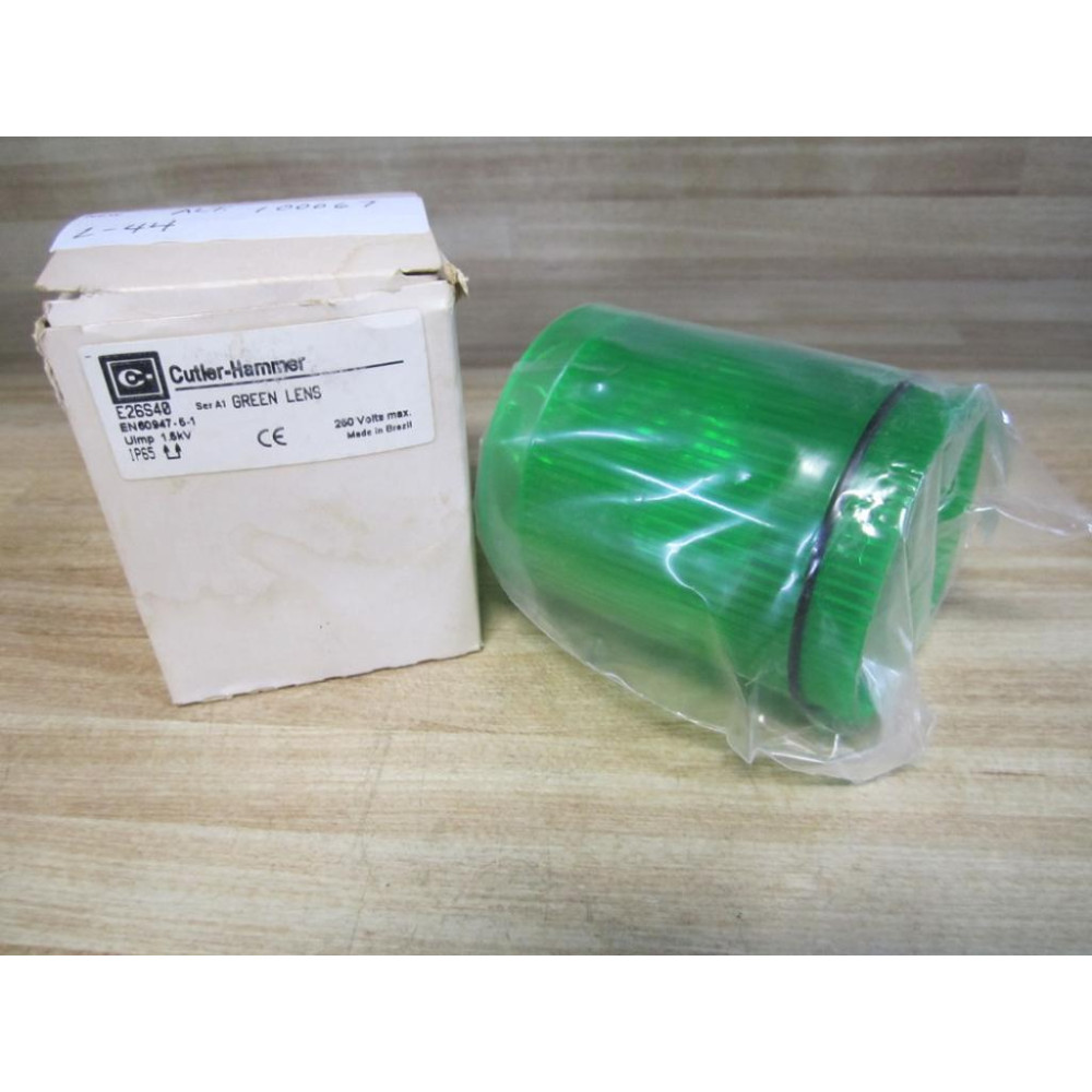 Cutler Hammer E26-S40 Eaton Replacement Lens E26S40 Green