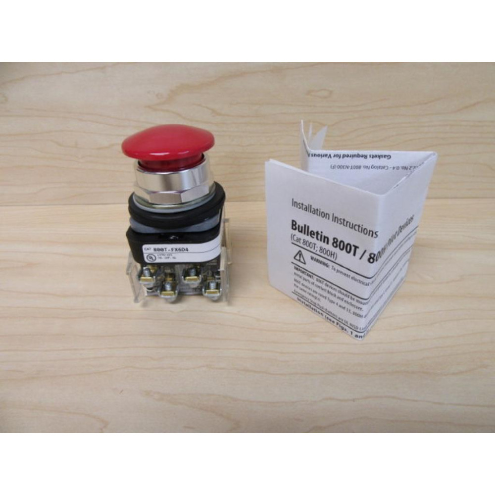 Allen Bradley 800T-FX6D4 Button 800TFX6D4 W800T-XA4 - New No Box