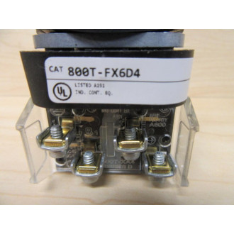 Allen Bradley 800T-FX6D4 Button 800TFX6D4 W800T-XA4 - New No Box
