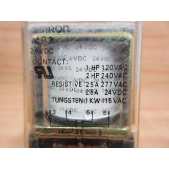 Omron MP2-24V DC Relay MP2-24VDC - Used