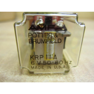 Potter & Brumfield KRP11A-6V AC Relay KRP11A-6VAC