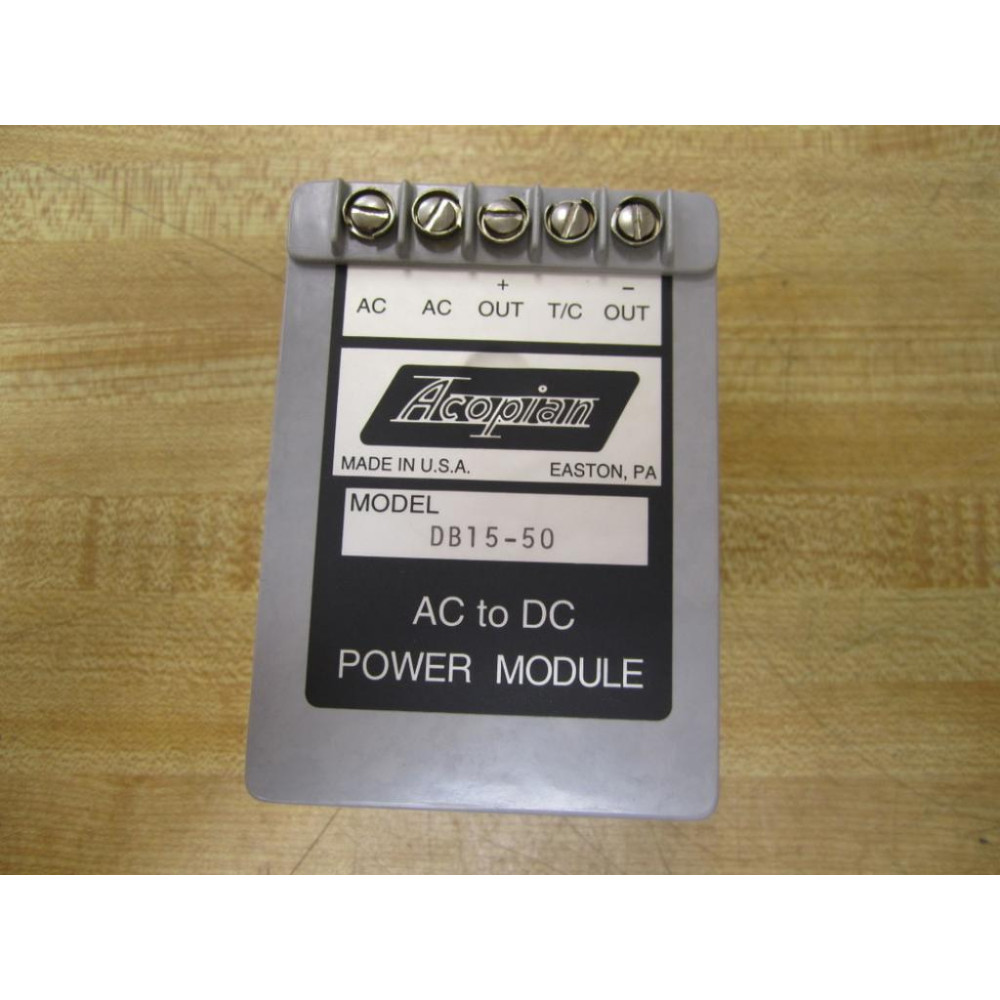 Acopian DB15-50 DB1550 AC To DC Power Module - New No Box
