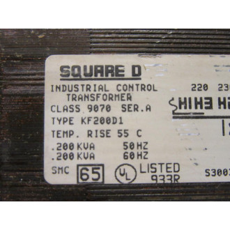 Square D KF200D1 Transformer KF200D1 - New No Box