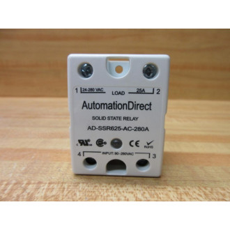 Automation Direct AD-SSR625-AC-280A Solid State Relay ADSSR625AC280A