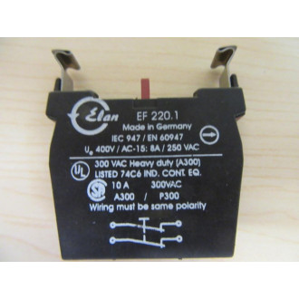 Schmersal EF220.1 Contact Block 101023927 - Used