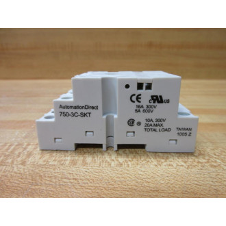 Automation Direct 750-3C-SKT Relay Socket 7503CSKT