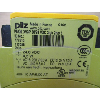 Pilz PNOZ XV3P 3024 VDC 3no 2not Safety Relay 777510 - Used