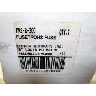 Buss FRS-R-300 Bussmann Fuse Cross Ref 6A838 Short Body