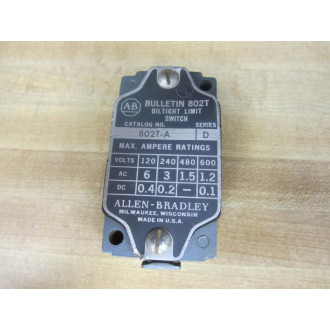 Allen Bradley 802T-A Limit Switch 802TA Without Head - Used