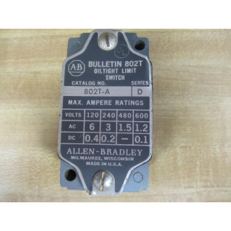 Allen Bradley 802T-A Limit Switch 802TA Without Head - Used