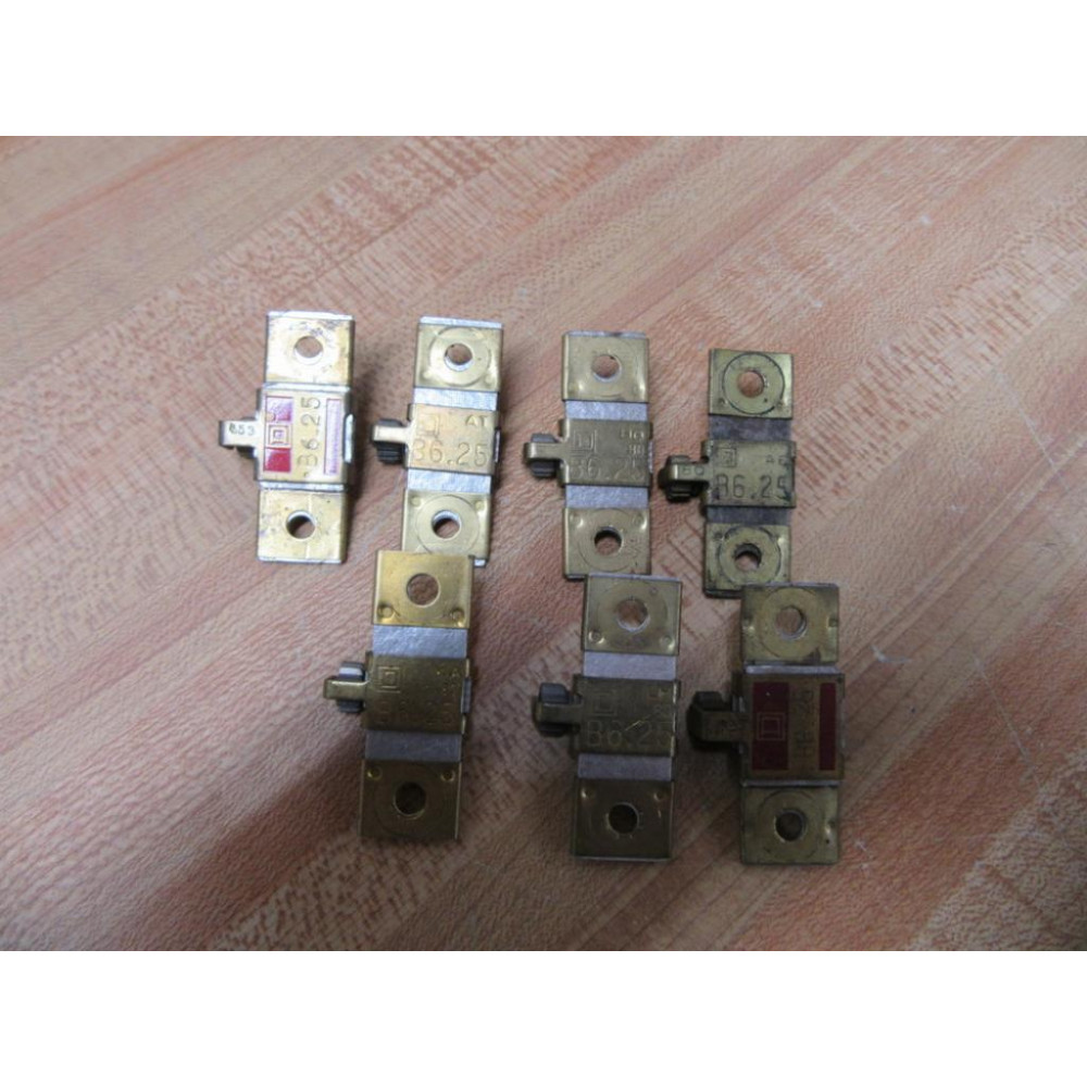 Square D B6.25 Overload Relay Heater Element B625 (Pack of 7) - Used