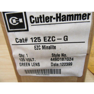 Cutler Hammer 125EZC-G Pilot Light Assembly