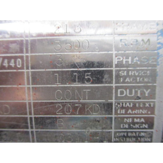 Lous Allis 12966-0 Motor 129660 5HP 3500RPM - Refurbished