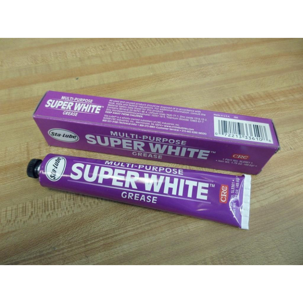 CRC SL3361 Sta-Lube Super White Grease 1.75oz Tube CRC SL3361 Sta-Lube Super White Grease 1.75oz Tube