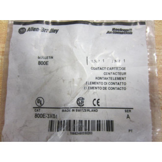 Allen Bradley 800E-3X01 Contact Block D5-3X01