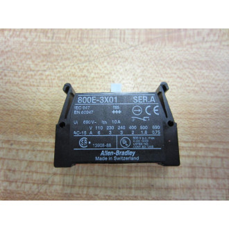 Allen Bradley 800E-3X01 Contact Block D5-3X01