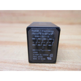 Potter & Brumfield KHAU-17D11-12V DC Relay KHAU-17D11-12VDC . - Used