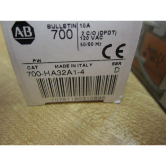 Allen Bradley 700-HA32A1-4 Relay 700HA32A14 Series D