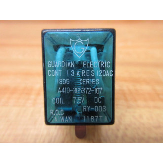 Guardian Electric A410-365372-107-7.5V Relay A41036537210775V - New No Box
