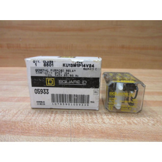 Square D 8501-KU13M1P14V24 Relay 8501KU13M1P14V24 Series C