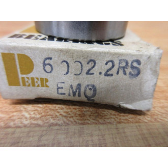 Peer Bearings 6002.2RS Ball Bearings 60022RS (Pack of 3)