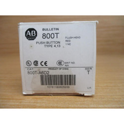 Allen Bradley 800T-A6D2 Push Button 800TA6D2 Ser. T, 800T-XD2