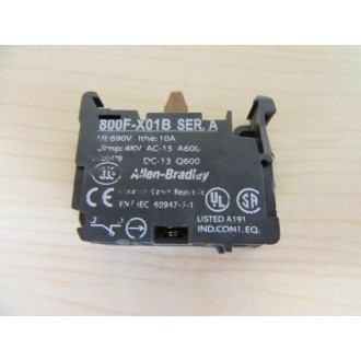 Allen Bradley 800F-X01B Contact Block 800FX01B