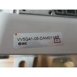 SMC VV5Q41-05-DAM01160 Solenoid Valve Base Chipped Mount - Used