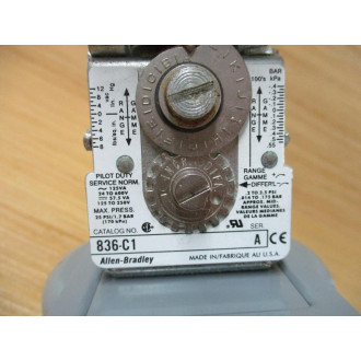 Allen Bradley 836-C1 Pressure Control Switch 836C1 WO Cover - New No Box
