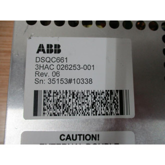 ABB 3HAC026253-001 Power Supply Unit DSQC661 Rev.06 - Used
