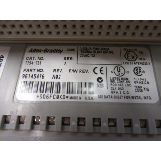 Allen Bradley 1794-TB3 Terminal Base 1794TB3 Ser.A Rev.A02 - Used