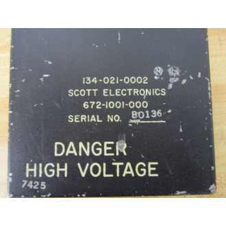 Scott Electronics 134-021-0002 Ignition Transformer 1340210002 - Parts Only