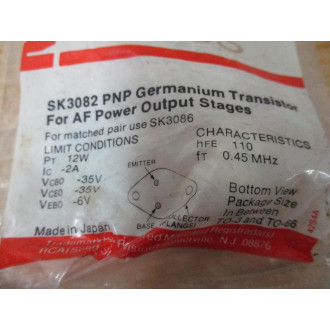 RCA SK 3082 Transistor SK3082 (Pack of 4)
