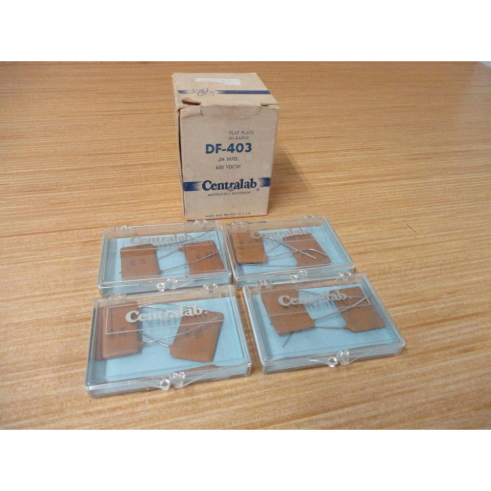 Centralab DF-403 Capacitor 0.04MFD 600VDC (Pack of 8)