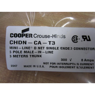 Crouse & Hinds CHDN-CA-T3 Cooper CHDNCAT3 Cable Assembly