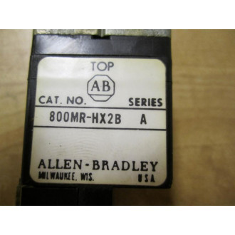 Allen Bradley 800MR-HX2B Switch 800MRHX2B Series ASingle Contact - Used
