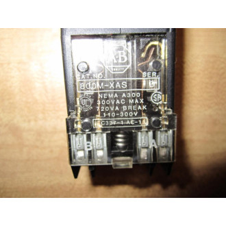 Allen Bradley 800MR-HX2B Switch 800MRHX2B Series ASingle Contact - Used