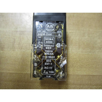Allen Bradley 800MR-HX2B Switch 800MRHX2B Series ASingle Contact - Used