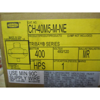 Hubbell CH-40M5-M-NE Tribay Light Fixture